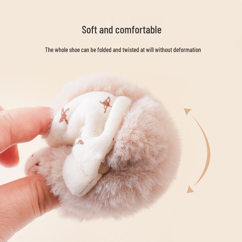 Winter Baby First Walker Shoes - Warm Velvet Cotton, Soft Sole, Anti-Drop, Fur Lined for Newborns