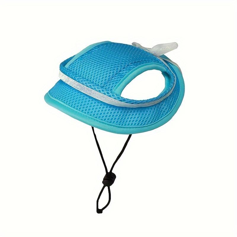 

Dog Sun Hat with UV Protection,Cute Bow Design Pet Cap for Spring Summer,Breathable Mesh Outdoor Hat for Small Dogs, Cats, Puppy S синий