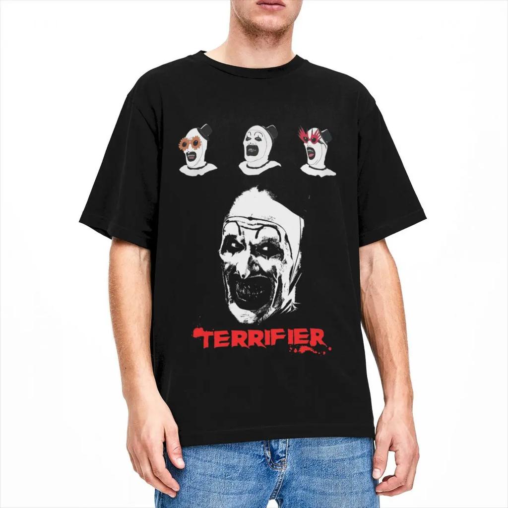 Neuartige Terrifier 2 Clown-T-Shirts für Männer und Frauen, Baumwolle, Art The Clown, T-Shirt, Sommerkleidung