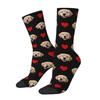 Fashion Print Personalized Face Custom Dog Photo Socks for Women Men Stretchy Summer Autumn Winter Crew Socks