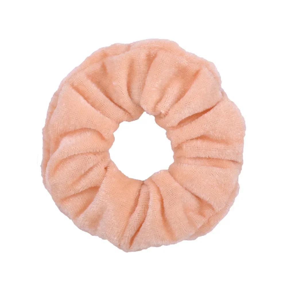 1 stuks Effen Kleuren Fluwelen Haar Scrunchies Dames Meisjes Paardenstaart Houder Hoofdband Elastische Haarbanden Haaraccessoires