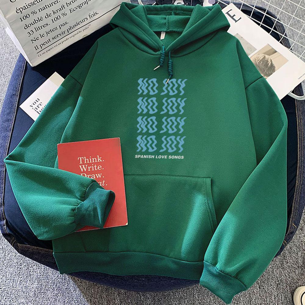 Sudaderas Spanish Love Songs No Joy Hoodies Streetwear Hip Hop Fashion Graphic Sweatshirts Roupas Femininas Casual Print Hoodie