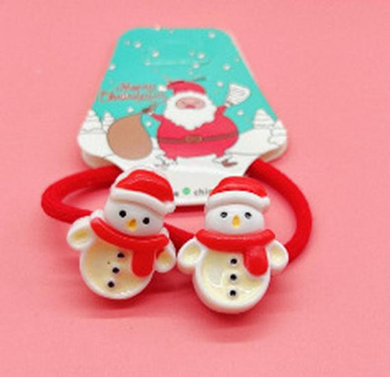 2021 Christmas Santa Claus Hair Ties & Headbands for Kids - Hair-Friendly Accessories