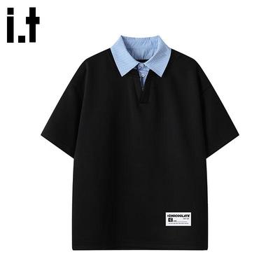 :CHOCOOLATEit Herren Faux Two-Piece Poloshirt