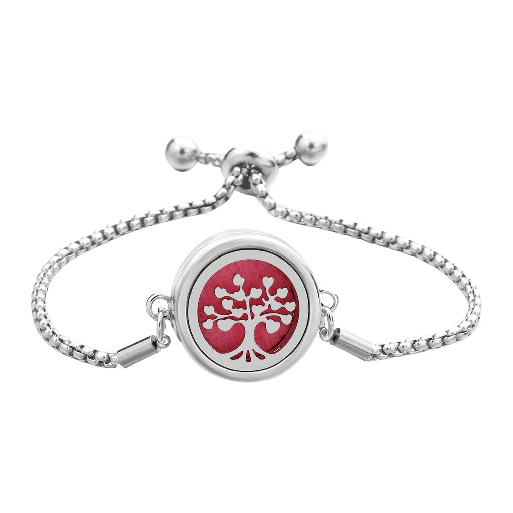 Handmade Bracelet Stainless Steel Essential Oil Diffuser Pendant Handchain Adjustable Wristchain Fashion Jewelry Gift