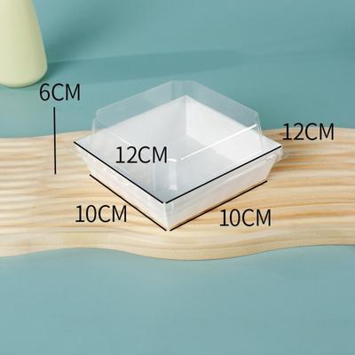 20pcs New With Clear Lid Kraft Paper Cake Box Food Packaging Clear Lid Packaging Box Disposable Food Box Party Supplies