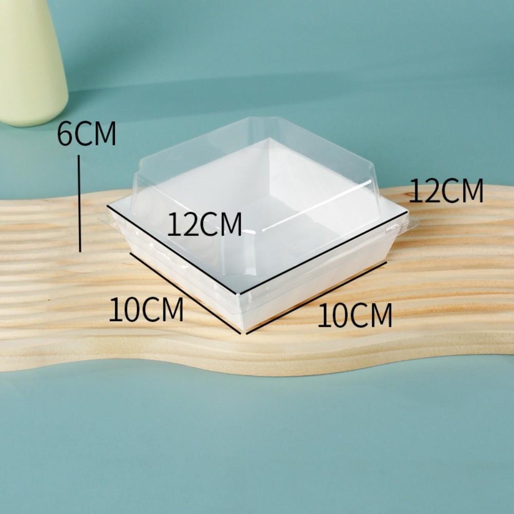 20pcs Food Packaging Clear Lid Packaging Box With Clear Lid Disposable Food Box  Cake