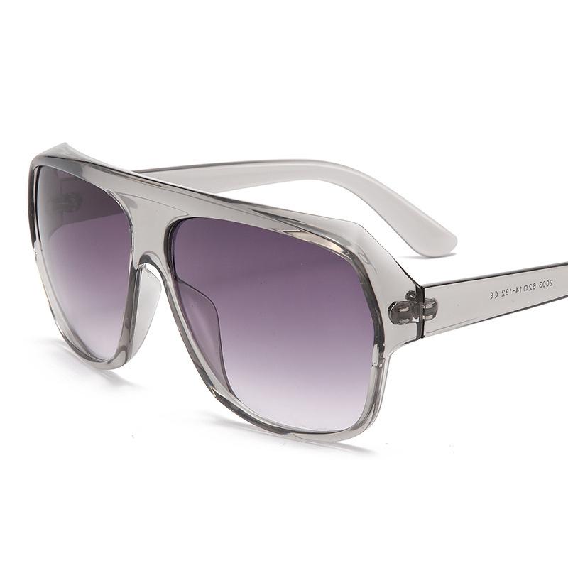 Gafas de Sol Parasol Personalizado Protección UV Gafas de Sol Tendencia para Hombre Gafas de Sol de Montura Grande Modelos para Mujer