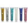 6pcs 0.7oz Eyeshadow Glitter Cream Makeup Long Lasting Shiny Face Body Glitter Gel for Stage Performance