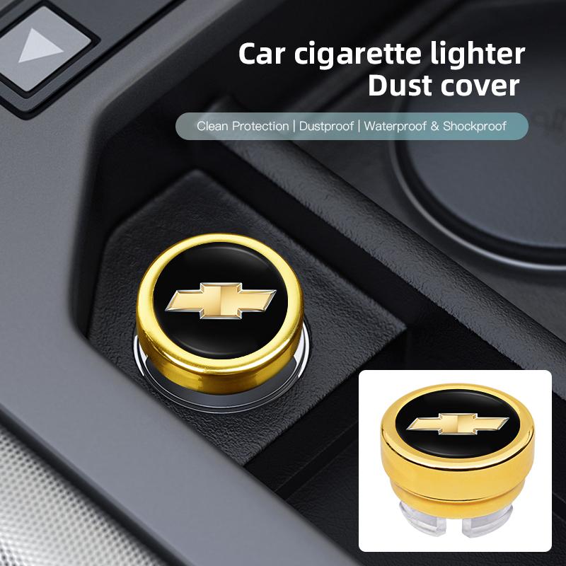 Car Cigarette Lighter Dust Proof Protect Cover Lighter Button For Chevrolet Cruze Sonic Silverado Trax Camaro Captiva Equinox SS