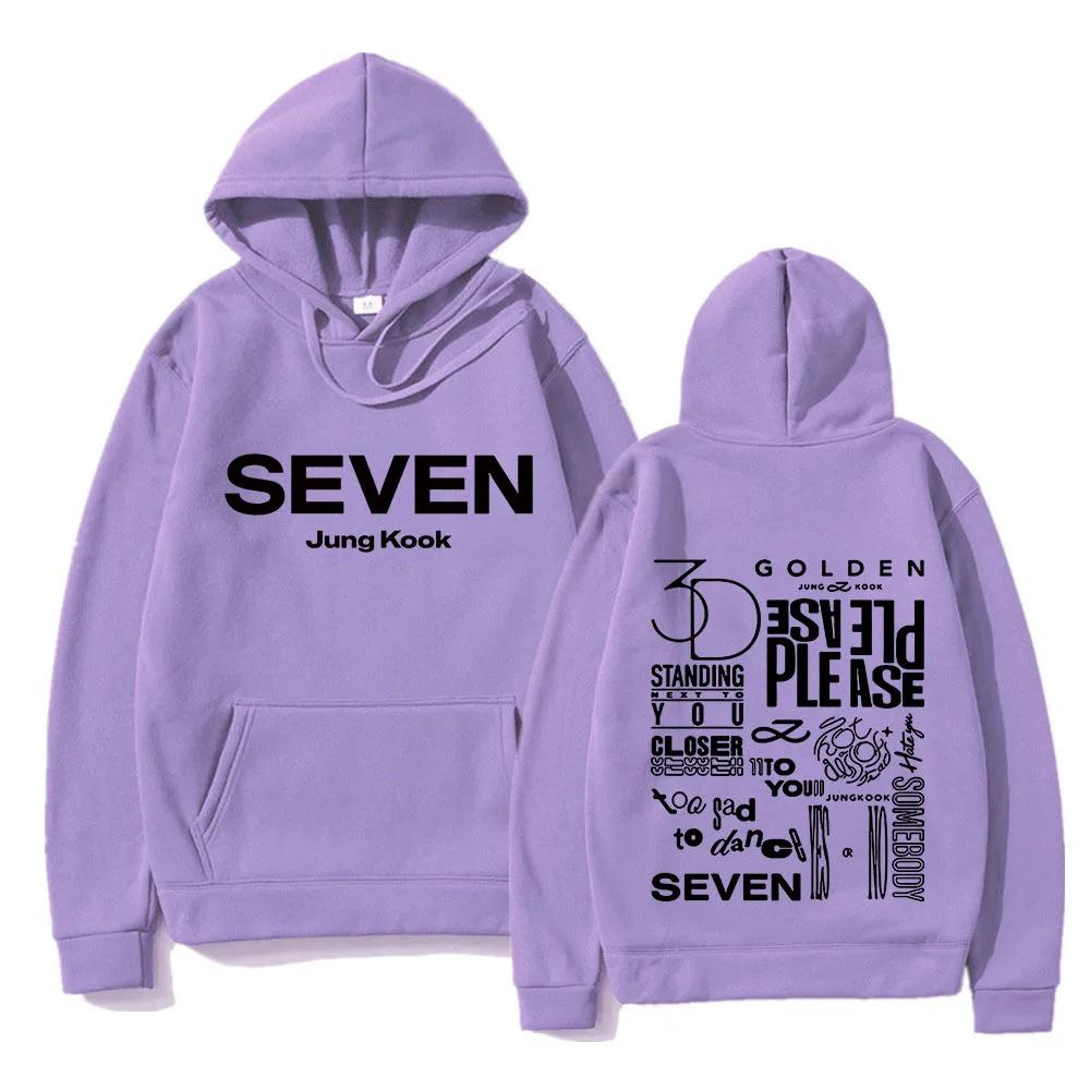 

JungKook Seven Hoodie Women Harajuku Standing Next To You Hoodies Unisex Autumn Winter Vintage Seven Pullover Sweatshirts Korea 4XL