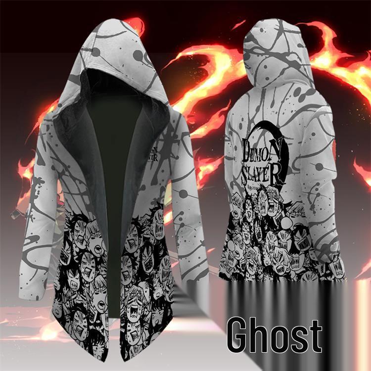 Dragon Ball Goku Windbreaker Jacket - Seven Dragon Balls Anime Plus Velvet Hoodie Sweatshirt for Men and Youth