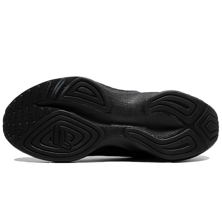 BTS x FILA Textil, Synthetikleder Niedrig geschnitten Freizeit Laufschuhe Unisex Schwarz Grau Koreanischer Stil 1RM01671D_001