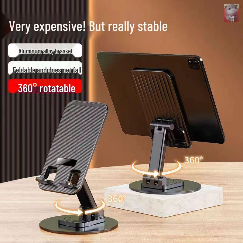 360° Rotating Foldable Phone & Tablet Holder with Adjustable Desktop Stand Standard