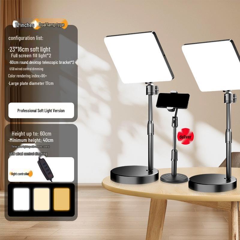 Pro Stream & Fotografie LED-Softlicht für Indoor-Videos & Beauty-Aufnahmen
