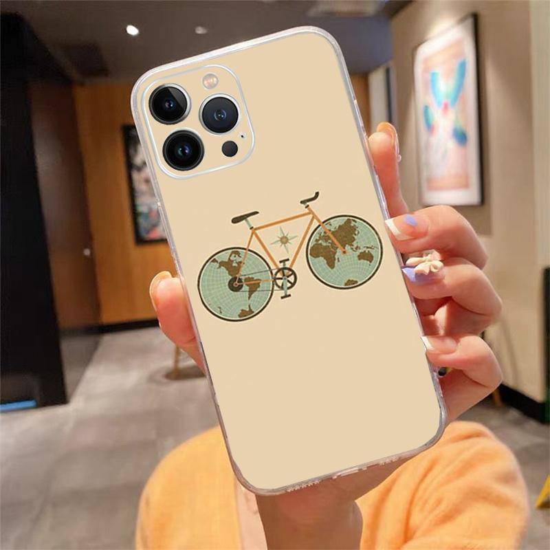 

Phone Case For iphone 17ProMax Air 16 15 14 13 Pro Max 15 16 Pro 15Plus BIKE CYCLING art iphone 13