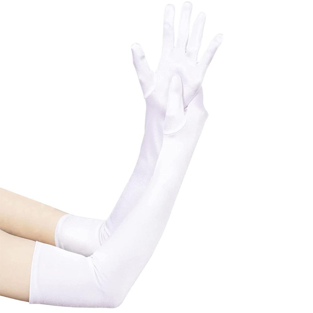 Comfortable Fit Evening Gloves Satin Gloves Elegant Design