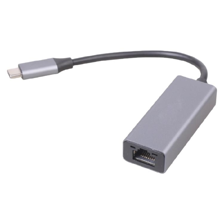 10Gbps Type C To RJ45 Gigabit Converters Aluminum USB 3.2 Networking Adapter Plugs And Play No Driver