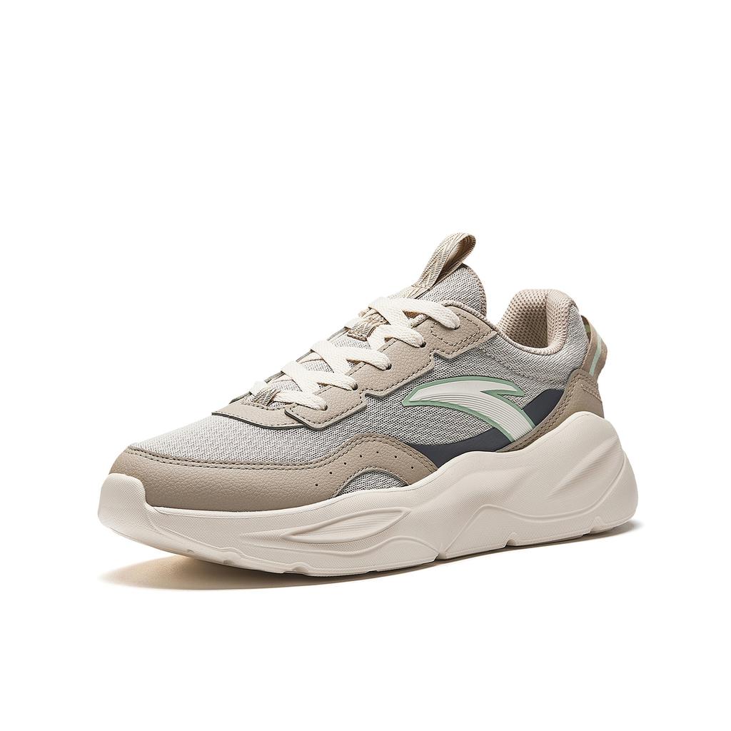 Anta Unrestrained Series Simple Versatile Thick Sole Height Increasing Soft Comfortable Shock Absorbing Wear Resistant Casual Shoes 912628833-2