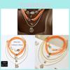 Multilayer Shell Bead Necklace For Women Stylish Geometric Jewelry Piece