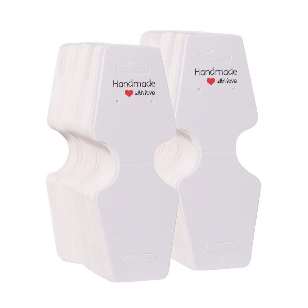 100/200 Pcs Bracelet Display Cards Jewelry Packaging Selling Card Necklace Keychain Hanging Displays for Earrings Hair Accessory