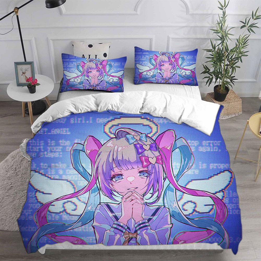 NEEDY GIRL OVERDOSE Bedding Sets Bed Cover Comforter Duvet Cover Pillow Case 2-3 Pieces Sets Kids Adult Bedroom Decor