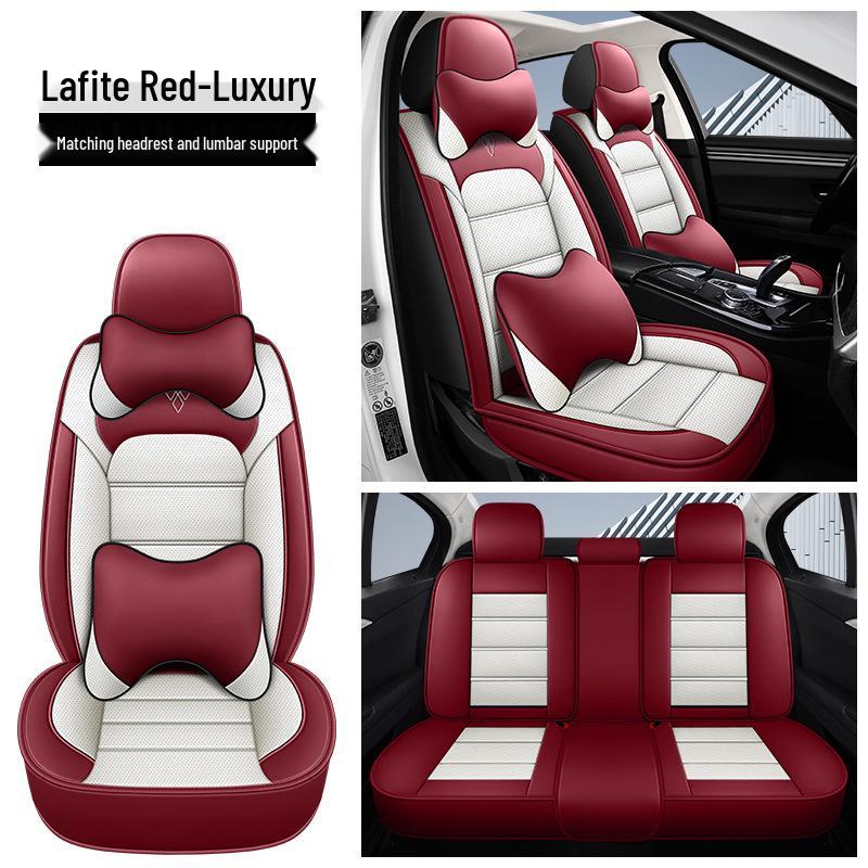 Universal Nappa Leather Car Seat Cover - Four Seasons, Full Coverage