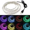 New 5V LED Light Strips RGB Flexible Lighting Decor Strip with USB Cable Plug White Warm Atmosphere Light Strip Home Decor Lamp