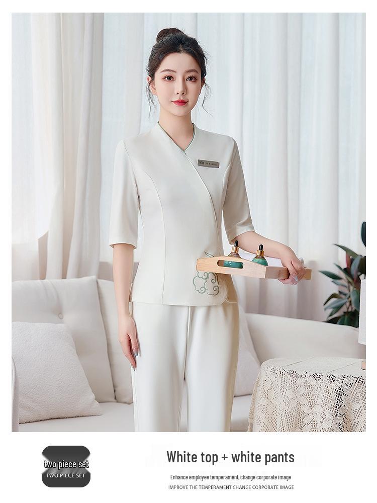 Women's High-End Salon & Spa Uniform - Spring/Summer Technician Workwear