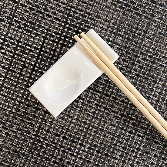 Nishida Glossy White Spoon and Chopstick Rest 150015 (Type 4)