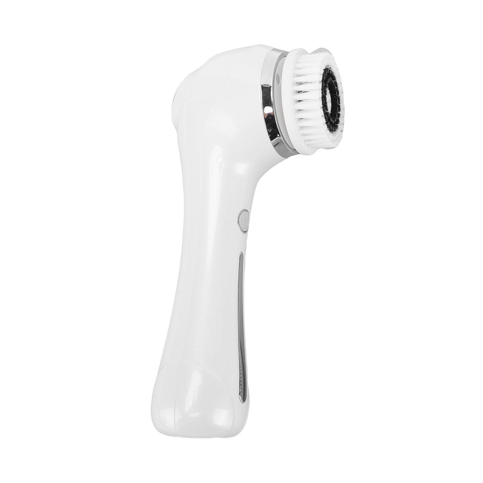 Facial Cleansing Brush 7200RPM Rotating 2 Speeds Electric Face Scrubber with Heat 4 Brush Heads
