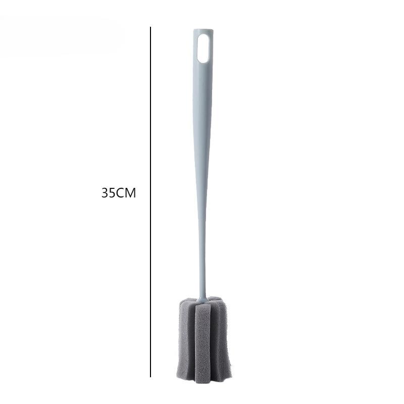 Long Handle Sponge Cup Brush Cleaning Glass Milk Bottle Mug Coffe Tea Cup Bowls Scrubber Washing Clean Brush Kitchen Tool