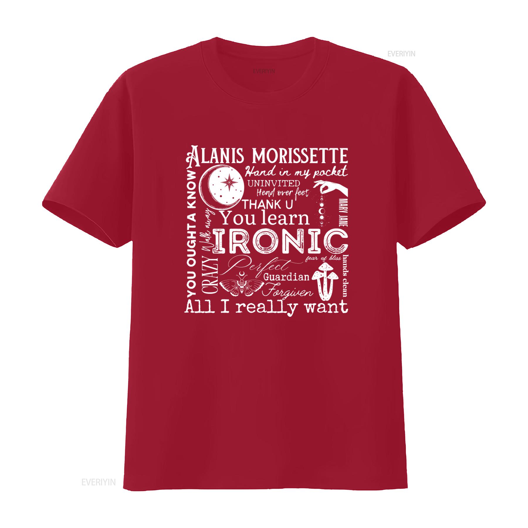 Alanis Morissette The Triple Moon Tour 2024 T Shirt Merch Fan vintage Washed graphic fashion designer clothes Breathable S