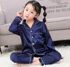 Children's Ice Silk Pajamas Set - Comfortable Summer Sleepwear for Boys and Girls