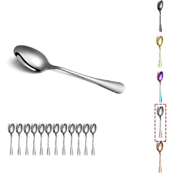 Kyraton 5.5" Mini Coffee Spoons - Stainless Steel, Set of 6 for Parties & Weddings