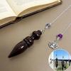 Dowsing Wooden Pendulum Wooden Reiki Spiritual Pendulo Creative Gift Round Cone Pattern