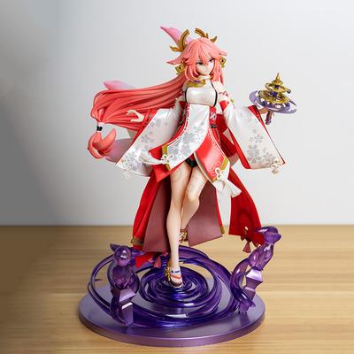 24cm Genshin Impact Yae Miko GK PVC Action Figure Anime Figure Model Toys Collection Doll Gift