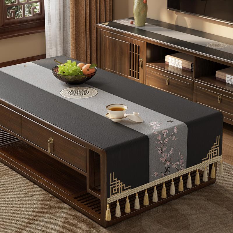 Coffee Table Tablecloth Living Room Light Luxury High-End Tv Cabinet Long Cover Cloth Dining Table Decorative Tablecloth