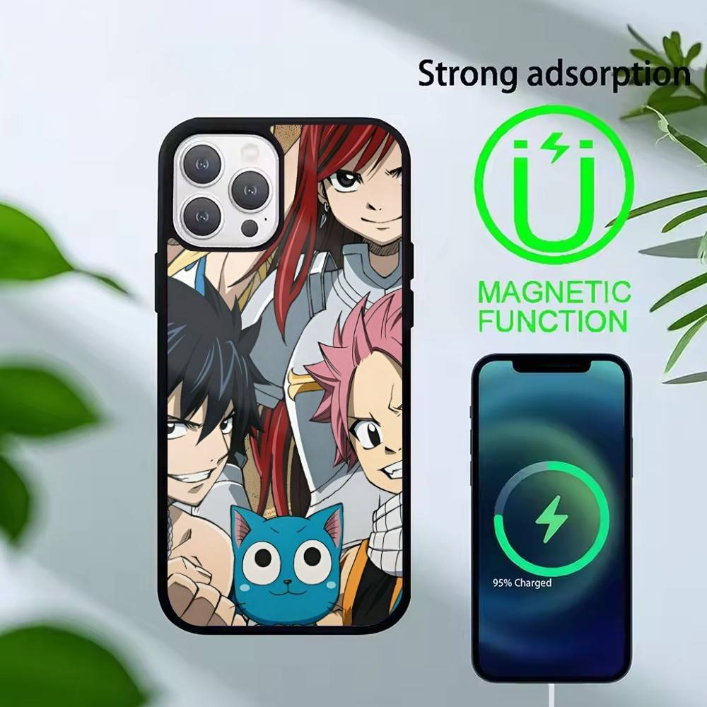 

ANIME Y-FAIRY TAIL Phone Case For iPhone 14,16,15,13,17,12,Plus,Pro,Max Magnetic For Magsafe Frosted Cover iPhone14PRO