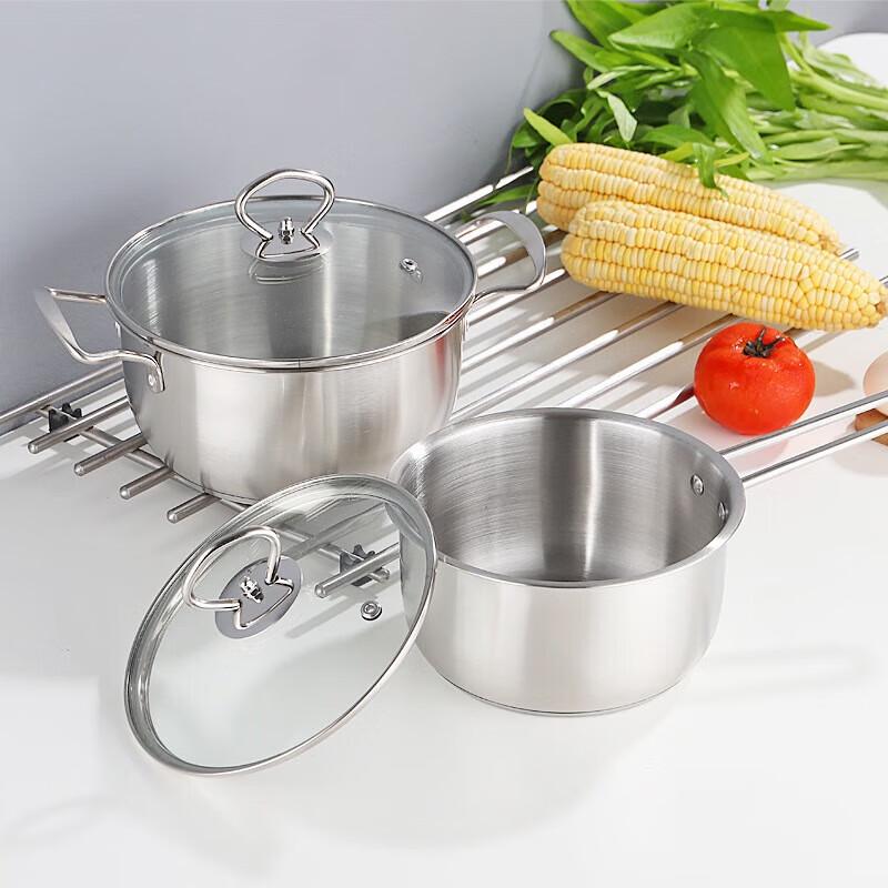 Lilang Thickened Stainless Steel Cookware 3-Piece Set