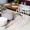 Astro Cutting Board x x Pot Lid Cutting Board Pot Lid Stand, White, Approx. W12.5 D14.5 H21.5cm, Stand, Rack, Holder, 711-45