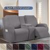 2Set Nordic Jacquard Split Recliner Armchair Cover With Cup Holder Anti-Slip Sofa Slipcover Relax Couch Covers For Living Room