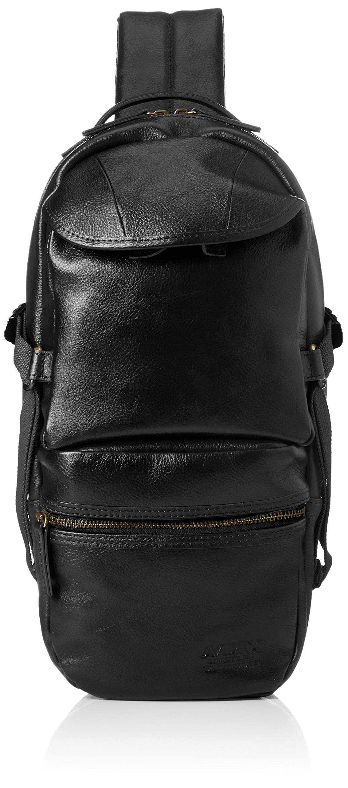 

Leather One Shoulder Body Bag AVX5611 Black [Avirex] чорний
