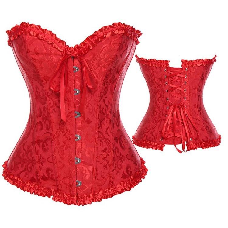 Steampunk Overbust Corset Top Womens Lace Up Boned Bustier Hourglass Corselet Bodyshaper