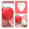 Photosensitive Color Changing Strawberry Toy Simulated White To Red Strawberry Squeeze Fidget Toy Anxiety Relief Sensory Stress Ball