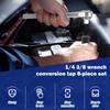 1/4 Inch and 3/8 Inch Drive Tap Holder Socket Kit 8Pcs Tap Socket Set with Socket Holder and Wrench for 1/8inch Metric/NPT Taps