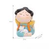 4pcs Creative Office Desktop Cute Palace Maid Decoration Ornaments Palace Grid Car Supplies Cartoon Dolls Decompression Ornament