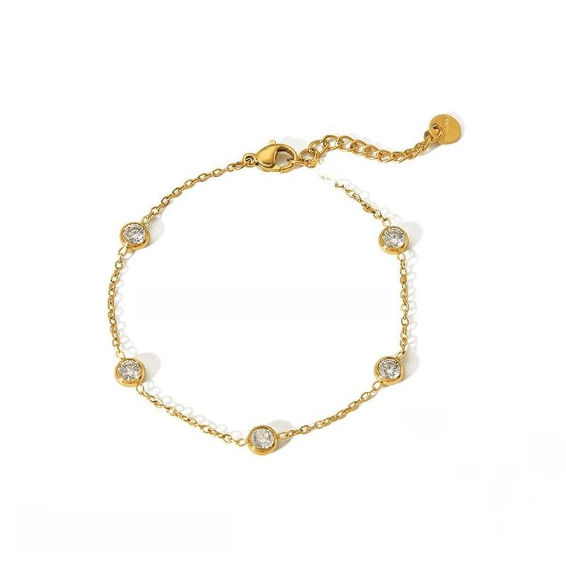 Geometric Necklace With Diamonds In 18k Gold For Women Fashion Accessory