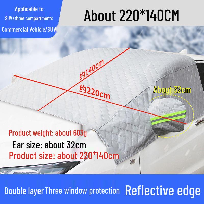 Magnetic Car Snow & Sun Shield for Windshield | Winter Anti-Freeze & Heat Insulation Cover