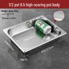 Thickened Stainless Steel Gastronorm Pan with Lid
